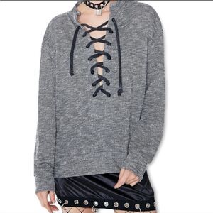 NWT Daydream Nation Terry Dream Pullover Black Size Small